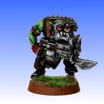 Ork with self-built mask and armor #4 by DonUlfo