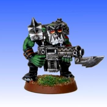 Ork with self-built mask and armor #2 by DonUlfo
