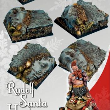 40mm Ancient Ruins bases 40mm from Scibor Monstrous Monsters by Scibor