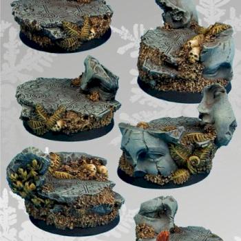40mm Ancient Ruins bases 40mm from Scibor Monstrous Monsters by Scibor