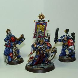 Ultramarines 3rd Company Command Squad by cyphercodicer1983