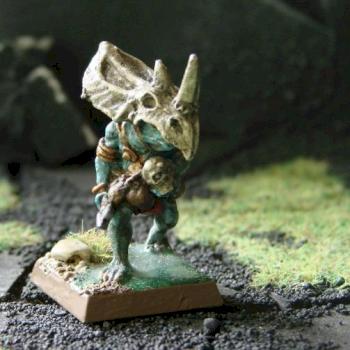 lizardmen Skink Shaman by cyklop