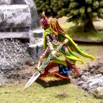 Wood Elf Hero With Great Weapon by grendelzero