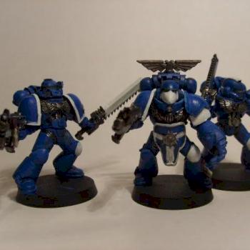 3 Space Marines squad trupp by terminetor