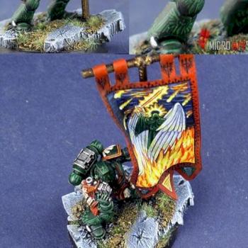 Dark Angels Standard Bearer by Hortwerth