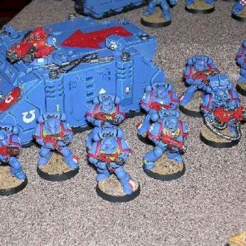 Ultramarines Tac Squad by mauleed