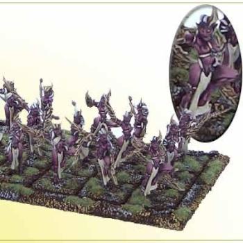 Deamonettes of Slaanesh Chaos Regiment by alino77