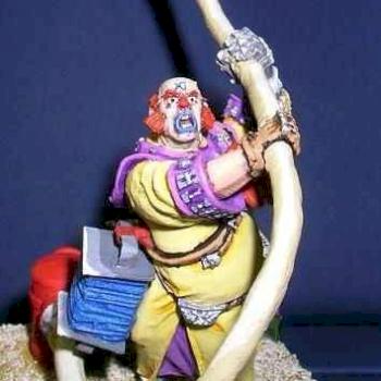CLOWN fighting with a fire hose by venix