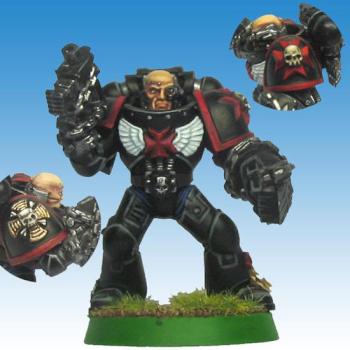 Black Templars Command Squad Sergeant by Rodger