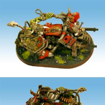 Warboss on bike by Drong