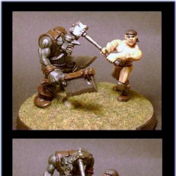 warhammer barbarian beats orc by Kaal979