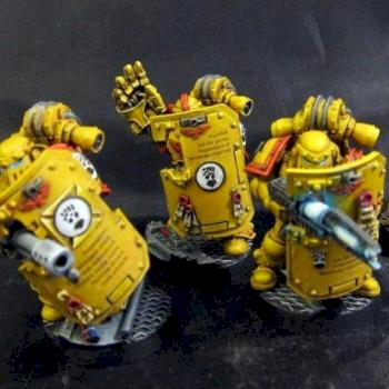 Imperial fists boarding squad by Plebicidal