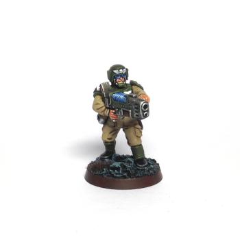 Imperial Guard Veteran with Plasma Gun by Floki_Agnarsson