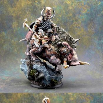 54mm Dwarf on War Boar by Drifter083