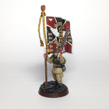 Imperial Guard Veteran standard-bearer by Floki_Agnarsson
