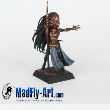 Dark Elf Sorceress by MadFlyArtStudio