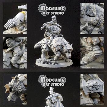 Wolf Lord on Thunderwolf by Modelling Art Studio