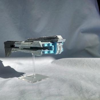 Dindrenzi Conqueror Class Battleship (Rear) by Boblogik