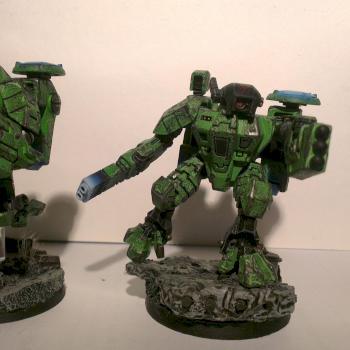 Tau XV89 battle suit's by TheDarkApostle
