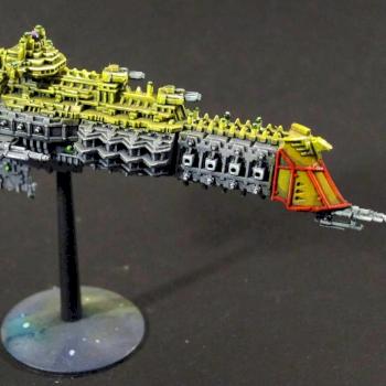 Battlefleet gothic imperial cruiser by Plebicidal