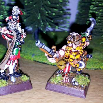 Long Drong the Slayer pirate with Marco Colombo by Deamonslayer