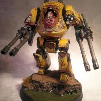 imperial fist relic contemptor dreadnought by klint