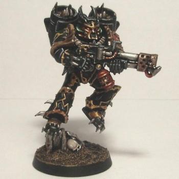 Black Legion Raptor with flamer by catbug