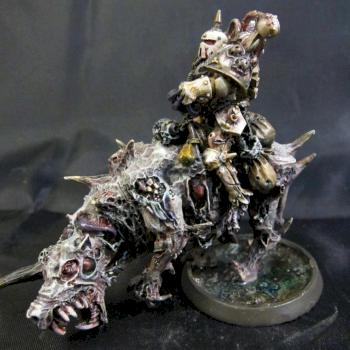 Deathguard lord on nurgle steed by Plebicidal