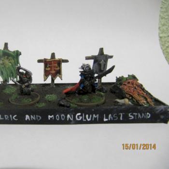 Elric and Moonglum last stand Diorama 15mm scale by karlosrolero