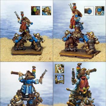Dwarf Barak Varr Lord and Wheelbearers by Samhain