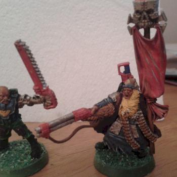 Priest and Tech Priest by DazzaD