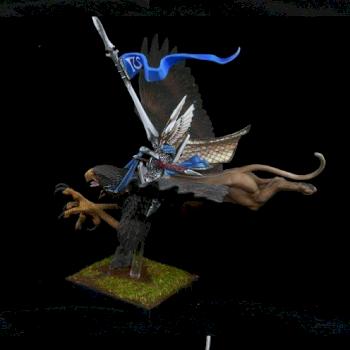 High Elf Prince on Griffon by DrD
