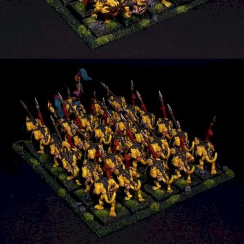 Saurus Warrior Regiment by UnlimitedColours