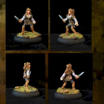 Female Rogue w 1 Dagger by belminiart
