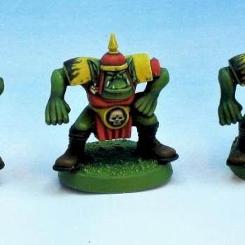 Blood Bowl, Orc Linemen by Madzi