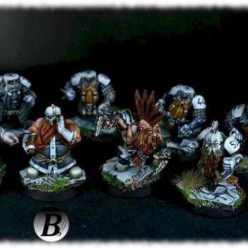 Bloodbowl dwarves team by romu