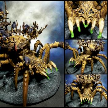 Night goblin Arachnarok spider. by Maho