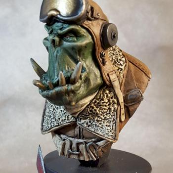 Kromlech Ork Pilot Bust by TheArtistofWar