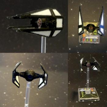 Star Wars X-Wing TIE Interceptor First Order repaint by rhs2042