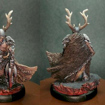 Mierce miniature. YSIAN. Hedroc of Carn Maen, Battle-Drune on Foot. by House