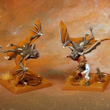 Fell Bats - converted and painted by Supel