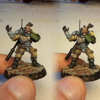 Space Wolves scout with sniper rifle #2 by VinZ