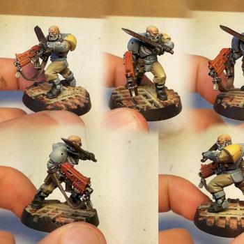 Space Wolves scout with heavy bolter by VinZ