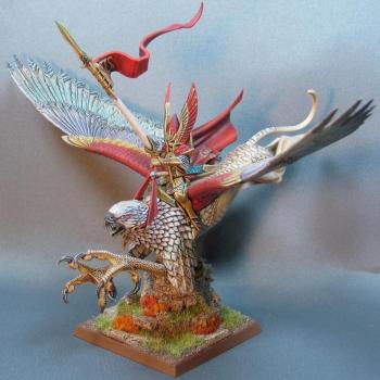 High Elf Lord on Griffon by Sacred Circle Minis