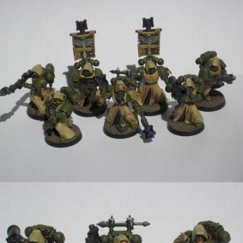Dark Angels Acolytes Tactical Squad WIP by Klytus