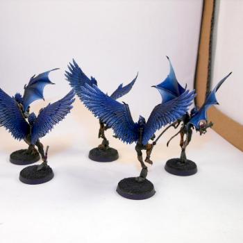 Dark Eldar Scourges - Rear View by theironjef