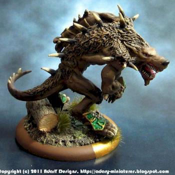 Feral Warpwolf by adary