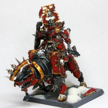 Khorne Lord on Juggernaut by WeeDawg