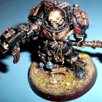 Red Scorpion Terminator Chaplain by BlackInq-Art