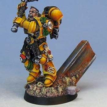 Special Edition Games Day 2008 space marine sergeant by Celthulhu
